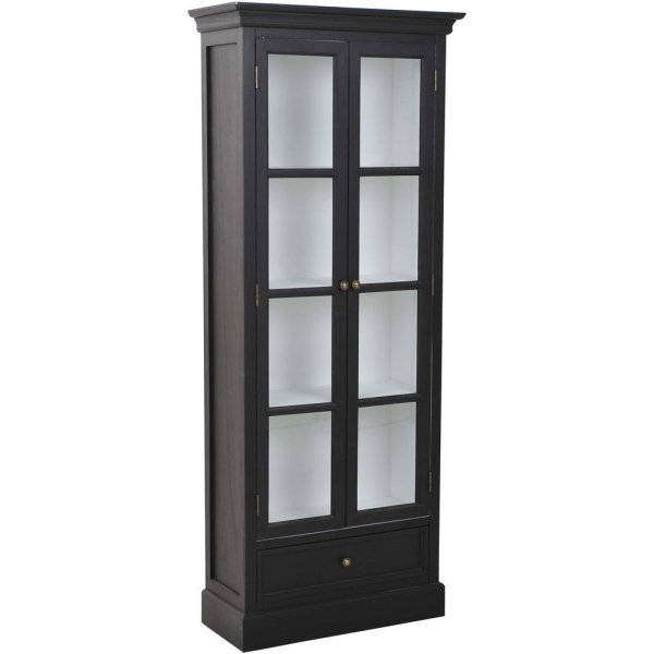 Vitrinskp antiksvart - Holmby