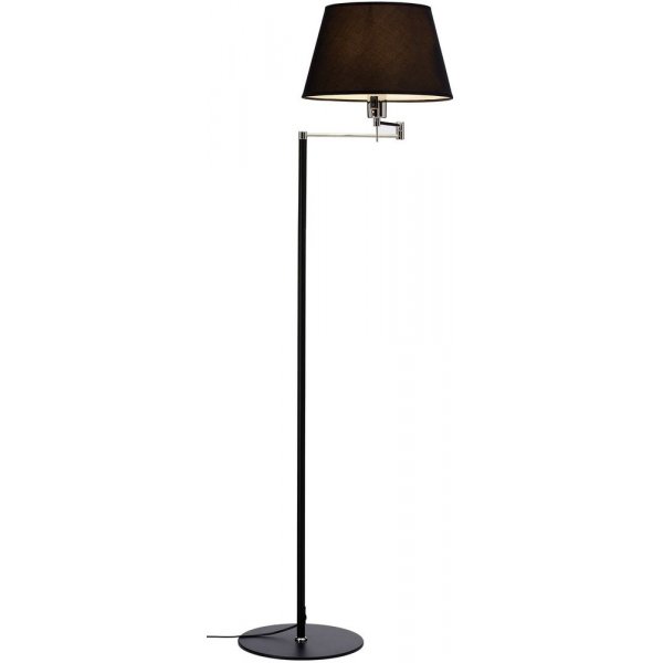 Sving golvlampa - Svart/krom