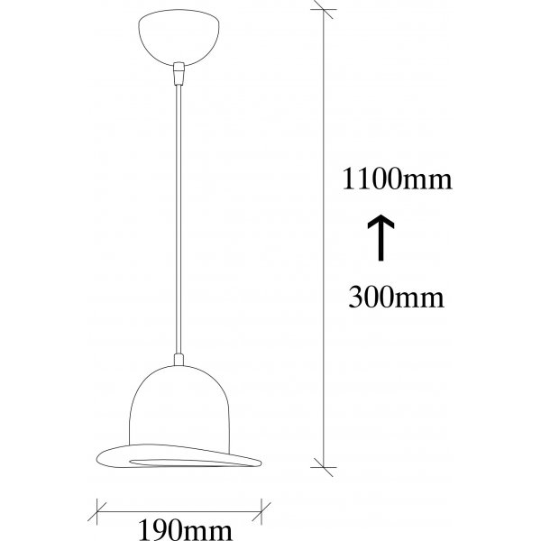 Forte taklampa MR-332 - Svart Forte taklampa MR-332 - Svart