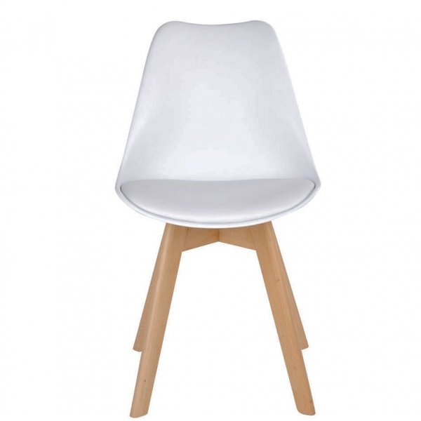 Molde Matstol - Vit/natur Molde Matstol - Vit/natur