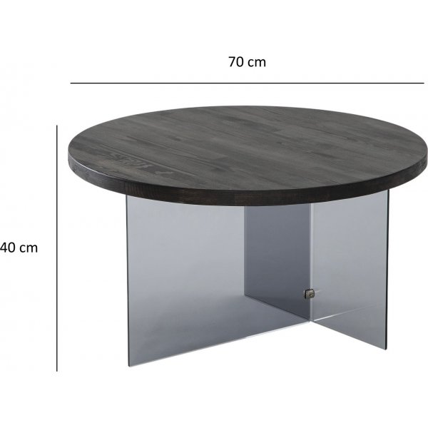 Table basse Serenity Ø70 cm - Anthracite/gris foncé Table basse Serenity Ø70 cm - Anthracite/gris foncé