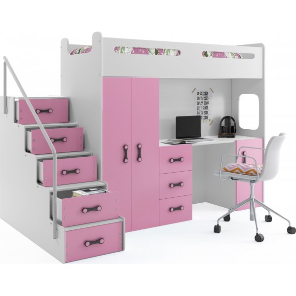 Max lofts�ng med skrivbord 80 x 200 cm - Valfri f�rg