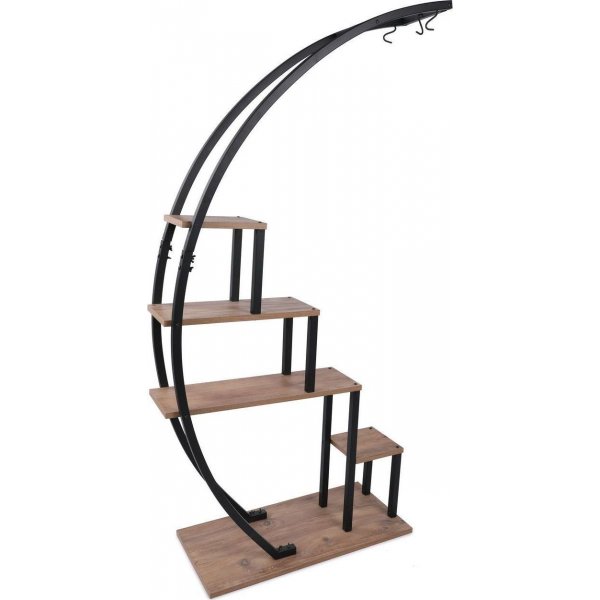 Étagère pour plantes de jardin - Pin/noir Étagère pour plantes de jardin - Pin/noir