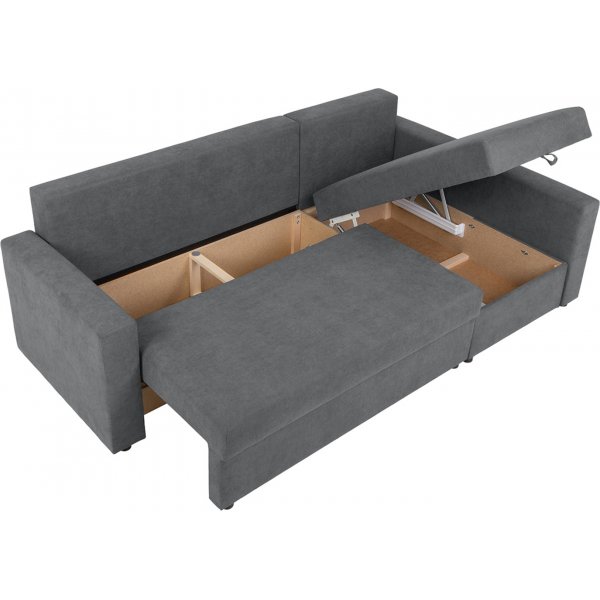 Zemek divanbäddsoffa - Grå Zemek divanbäddsoffa - Grå