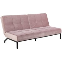 Ullrik bäddsoffa - Ljusrosa velour Ullrik bäddsoffa - Ljusrosa velour