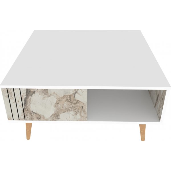 Ronas soffbord 89,6 x 89,6 cm - Vit Ronas soffbord 89,6 x 89,6 cm - Vit