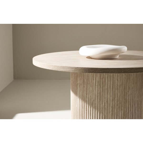 Härön soffbord Ø80 - Beige Travertin Härön soffbord Ø80 - Beige Travertin
