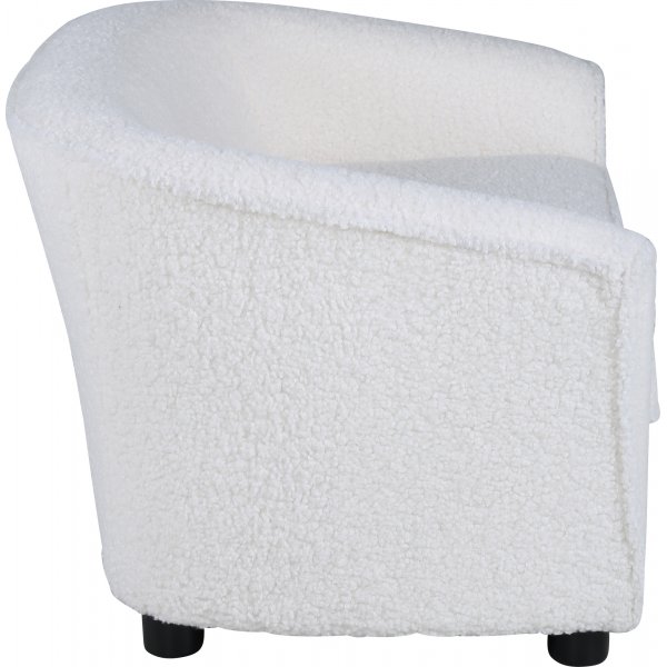 Canap enfant Moon - Teddy blanc