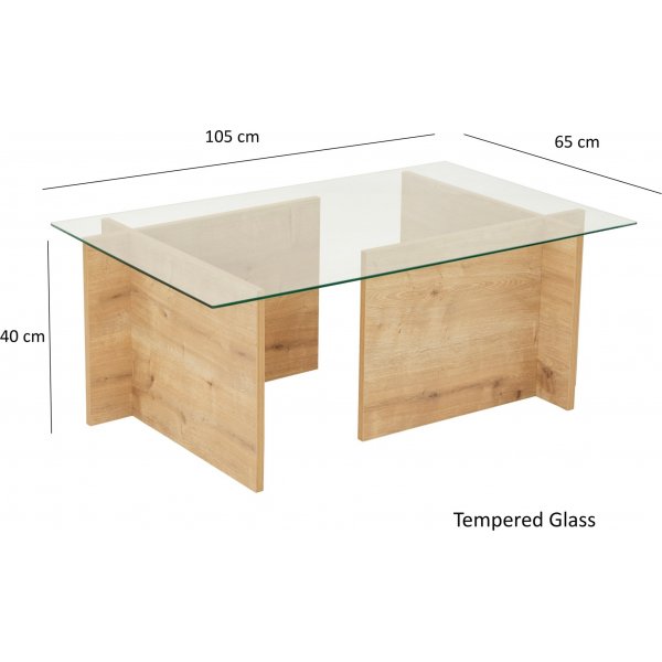 Table basse Escape 105 x 65 cm - Chêne saphir Table basse Escape 105 x 65 cm - Chêne saphir