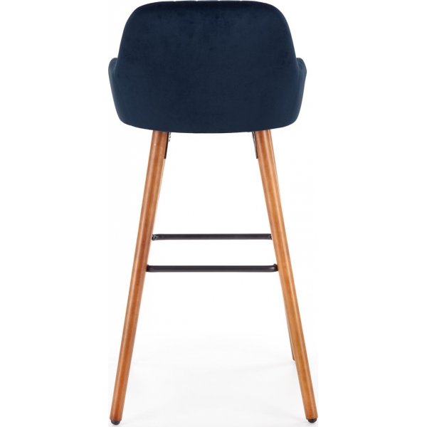 Tabouret de bar Wilfrid - Bleu fonc