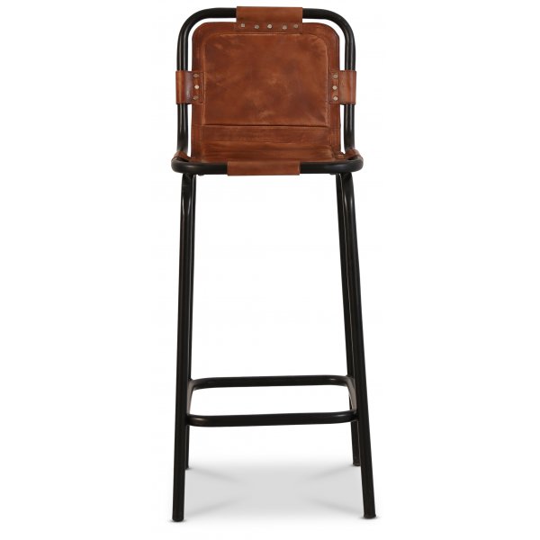 Skarpö barstol - Brun PU/svart Skarpö barstol - Brun PU/svart