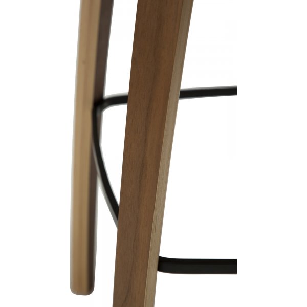 Tabouret de bar SIT - Placage noyer