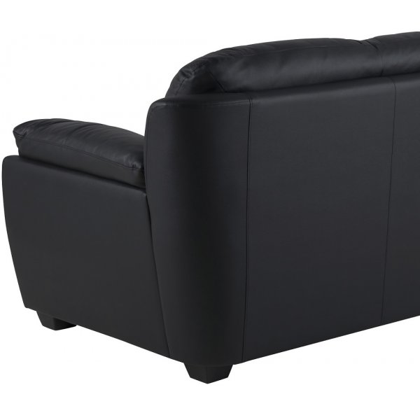 Palarmo 2-sits soffa - Svart ecoläder Palarmo 2-sits soffa - Svart ecoläder