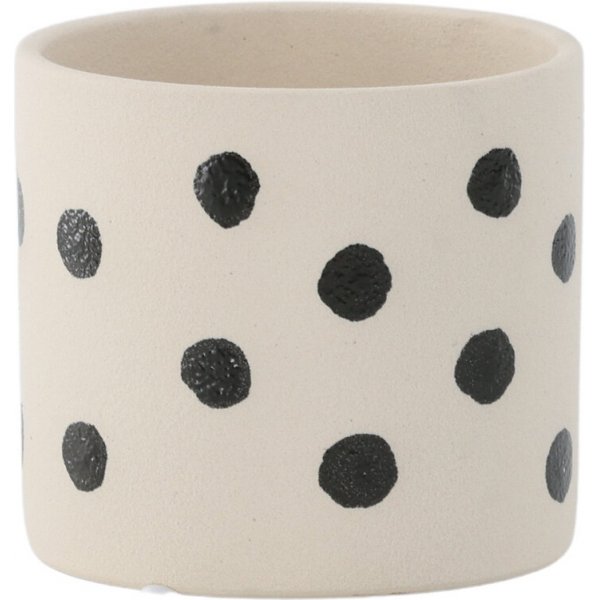 Sane kruka 11 x 10 cm - Svart/Vit Sane kruka 11 x 10 cm - Svart/Vit