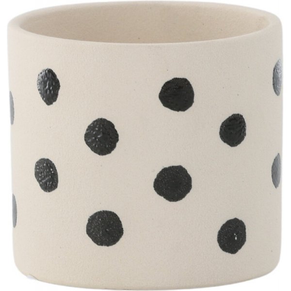 Sane kruka 11 x 10 cm - Svart/Vit Sane kruka 11 x 10 cm - Svart/Vit