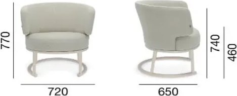 Fauteuil Similaire - Couleur optionnelle du cadre et du rembourrage