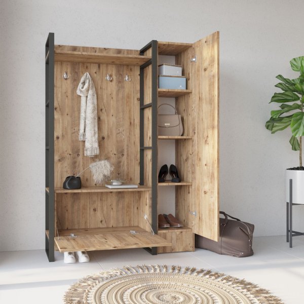 Meuble d'entrée en métal 15 - Pin Meuble d'entrée en métal 15 - Pin