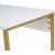 Bureau Twin - Blanc/or