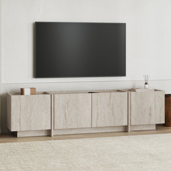 TV-b�nk Lorensa 180 cm - Travertin