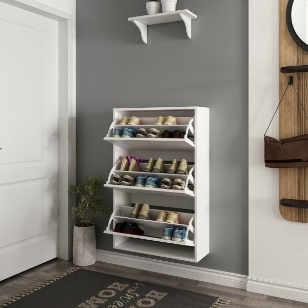 Meuble  chaussures mural Lupa - Blanc