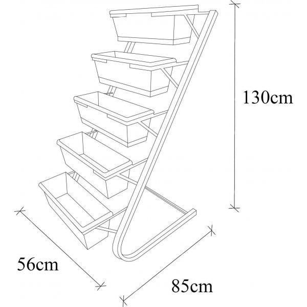 Rinse växthylla - Mörkgrön/svart Rinse växthylla - Mörkgrön/svart