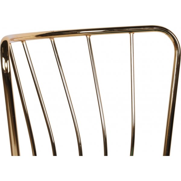 Jill eetkamerstoelen set - Lichtbruin/goud Jill eetkamerstoelen set - Lichtbruin/goud