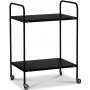Revel serveringsvagn retro 60 x 45 cm - Svart / Mssing + Textilskydd fr mbler