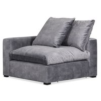Fiskvik modulfåtölj vänster - Grå Adore Velour Fiskvik modulfåtölj vänster - Grå Adore Velour