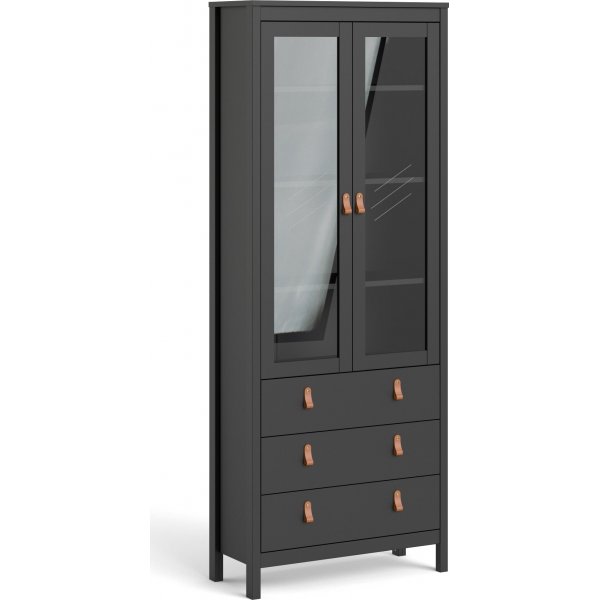 Vitrinekast Madrid - Zwart