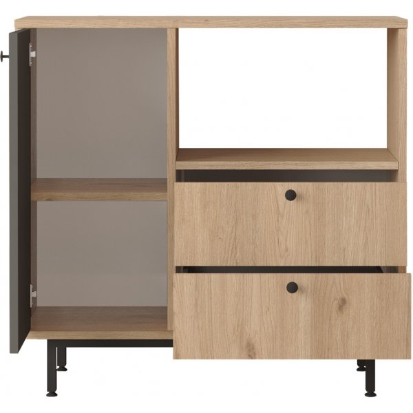 Armoire de cuisine Royce 1 - Chêne/anthracite Armoire de cuisine Royce 1 - Chêne/anthracite