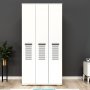 Asimo kledingkast 90 x 45 x 183 cm - Wit