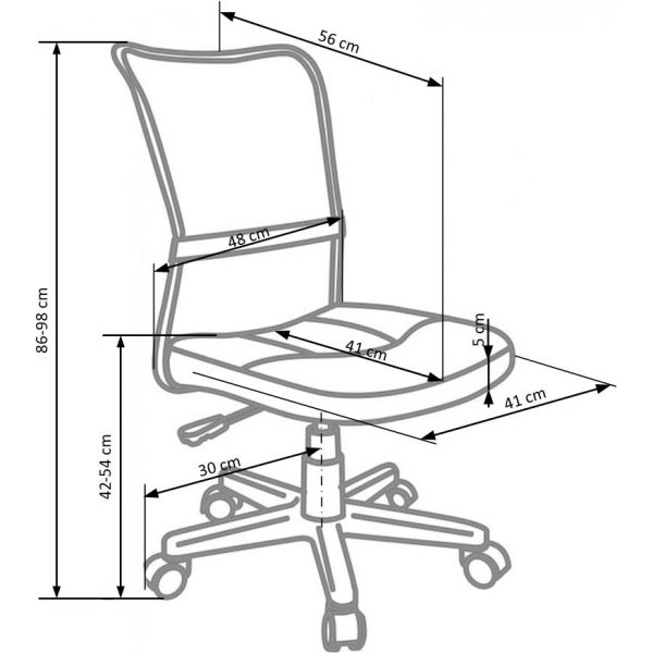 Chaise de bureau Fox - Rose