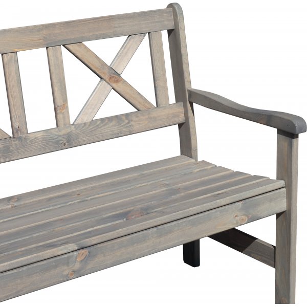 Europe trädgårdsbänk 2-sits - Grå Europe trädgårdsbänk 2-sits - Grå