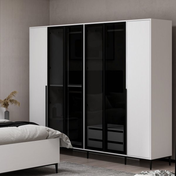 Elevate garderob 268 x 52 x 218 cm - Vit