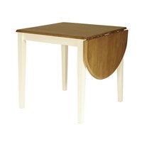 Brisbane matbord - 75x75 - vit/ekbets Brisbane matbord - 75x75 - vit/ekbets