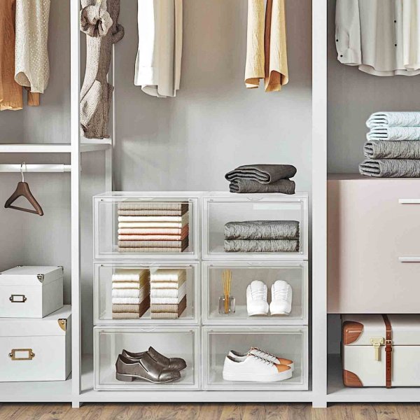 Kenan opbergdoos 36x28 cm, 6-pack - Transparant Kenan opbergdoos 36x28 cm, 6-pack - Transparant