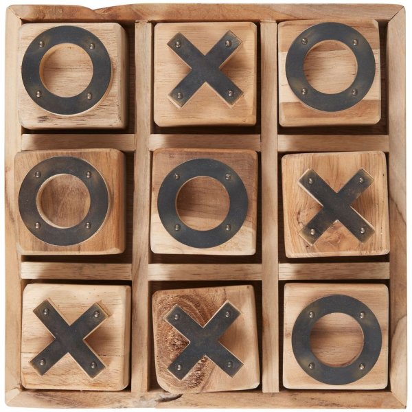 Tic tac toe - Trä/svart