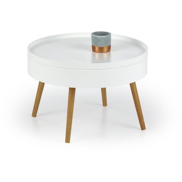 Hemnes soffbord - Vit / Ek