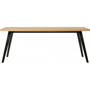 Table  manger Amora  chevrons 200 x 90 cm - Chne/noir