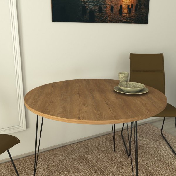 Table à manger Sandalf 90 cm - Chêne Table à manger Sandalf 90 cm - Chêne