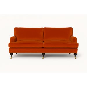 Soffa Howard London Premium 225 cm - Orange sammet Soffa Howard London Premium 225 cm - Orange sammet