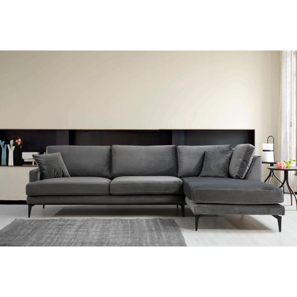 Canap d'angle Papira - Anthracite