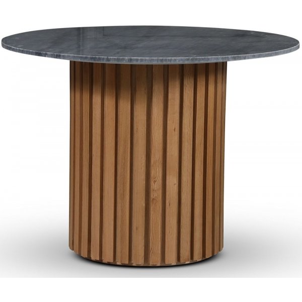 Sumo matbord 105 cm - Oljad ek / Gr marmor