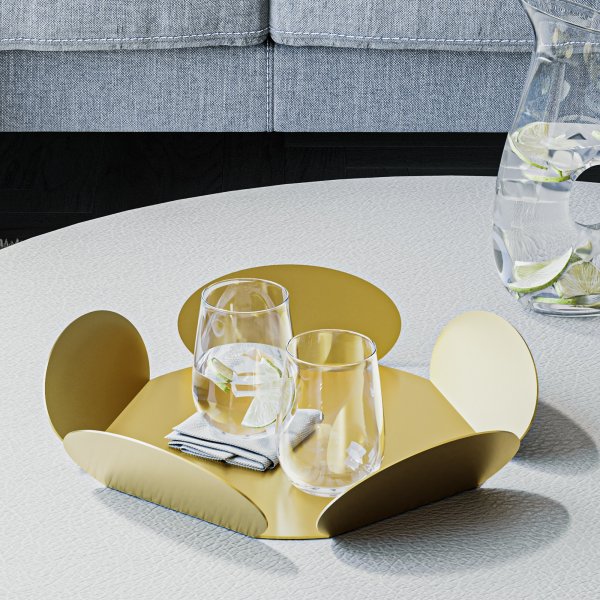 Plat décoratif Rhodes - Or Plat décoratif Rhodes - Or