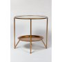 Basilika lampbord 56 cm - Guld / Spegel
