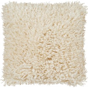 Wooly prydnadskudde Beige - 45 x 45 cm