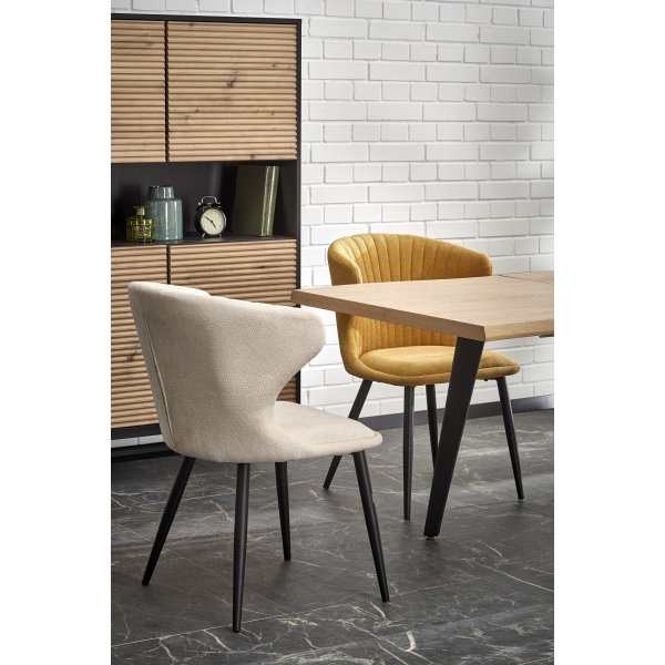 Table à manger Horst 150-210 x 90 cm - Chêne/noir Table à manger Horst 150-210 x 90 cm - Chêne/noir