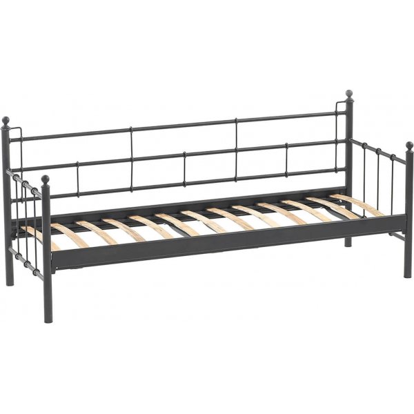 Canapé d'extérieur 3 places Lalas - Noir/fumé + Nettoyage textile pour meubles Canapé d'extérieur 3 places Lalas - Noir/fumé + Nettoyage textile pour meubles