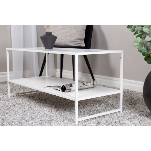 Träne soffbord 101,6 x 43,2 cm - Vit Träne soffbord 101,6 x 43,2 cm - Vit