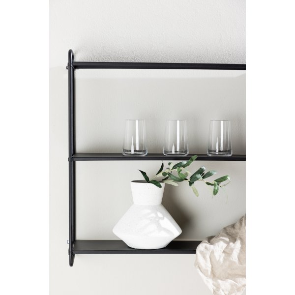Lyon vägghylla 63 x 122 cm - Svart Lyon vägghylla 63 x 122 cm - Svart